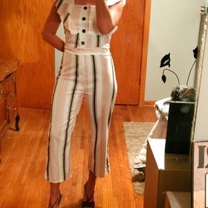 Stripe jumpsuit